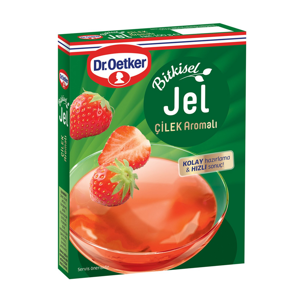 Dr.Oetker Jel Bitkisel Çilek Aromalı 100 G