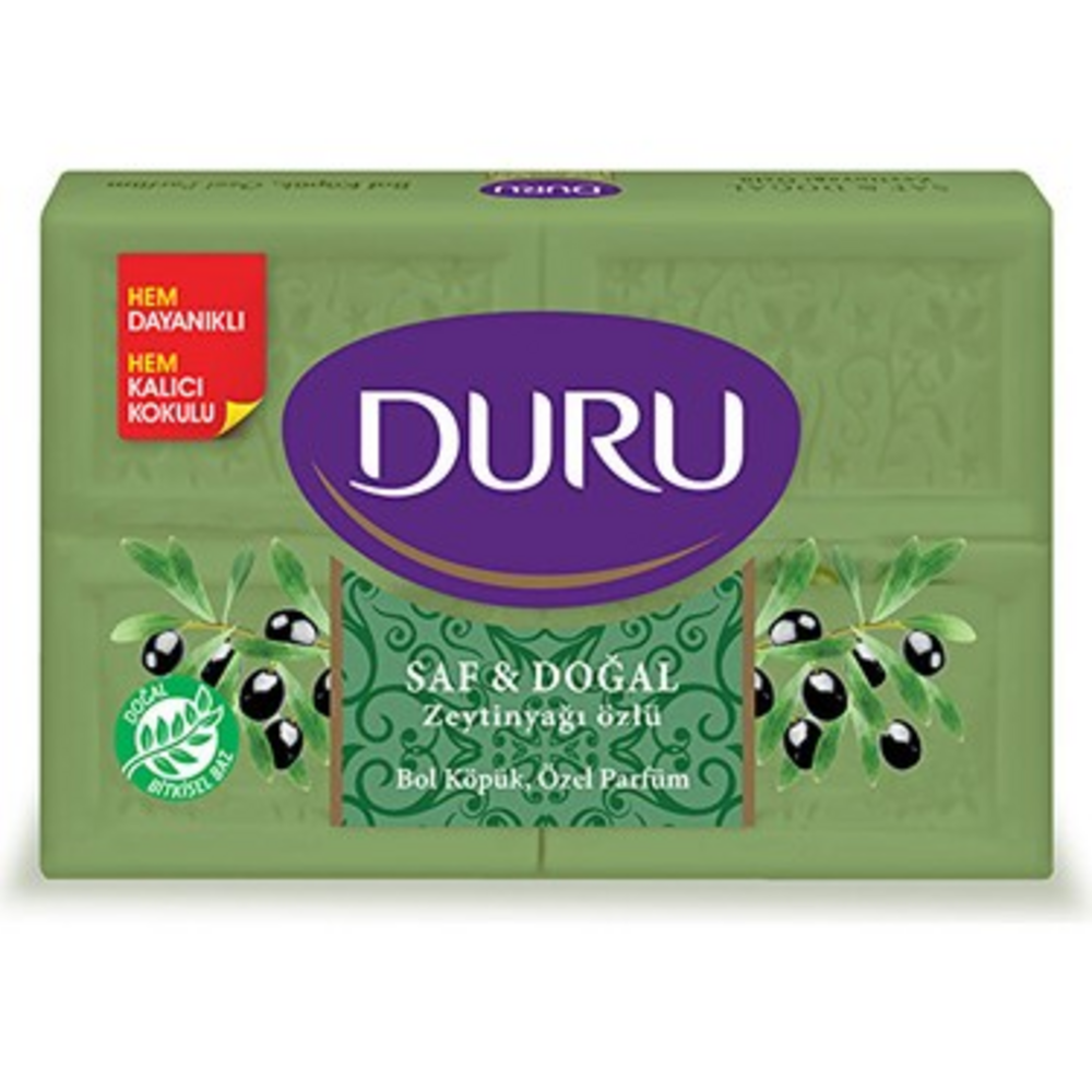 Duru Saf & Doğal Zeytinyağlı 4 Adet Kalıp Sabun 600 Gr