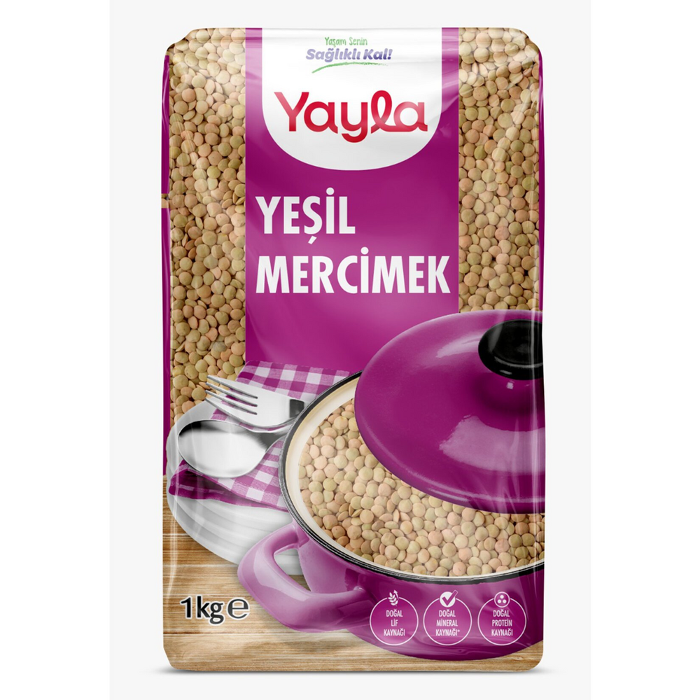 Yayla Yeşil Mercimek 1Kg