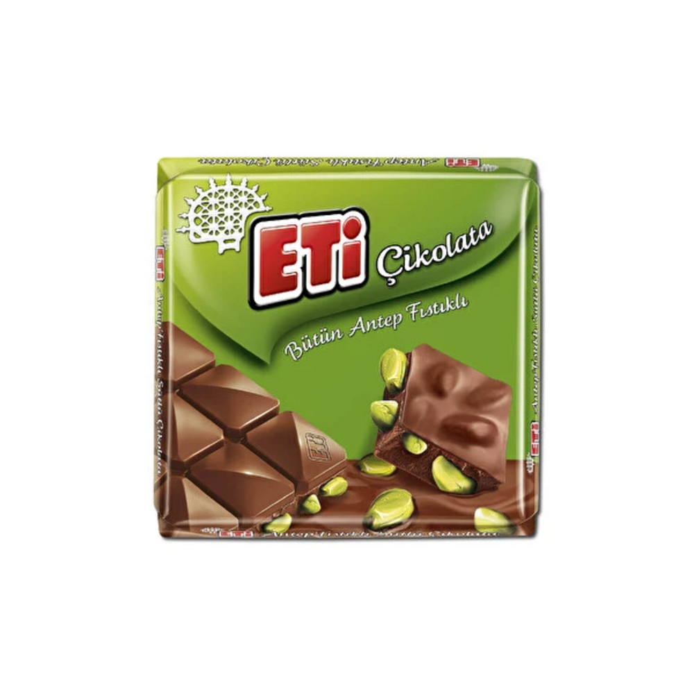 Eti Tablet Kare Antep Fıstıklı Çikolata 60g