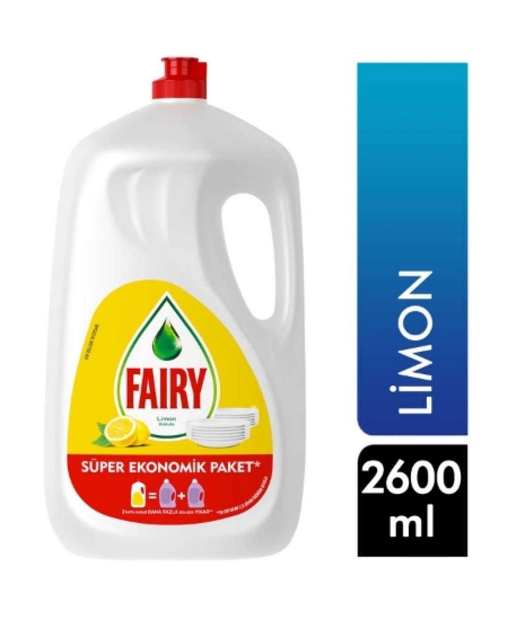 Fairy Sıvı Bulaşık Deterjanı Limon 2600 Ml