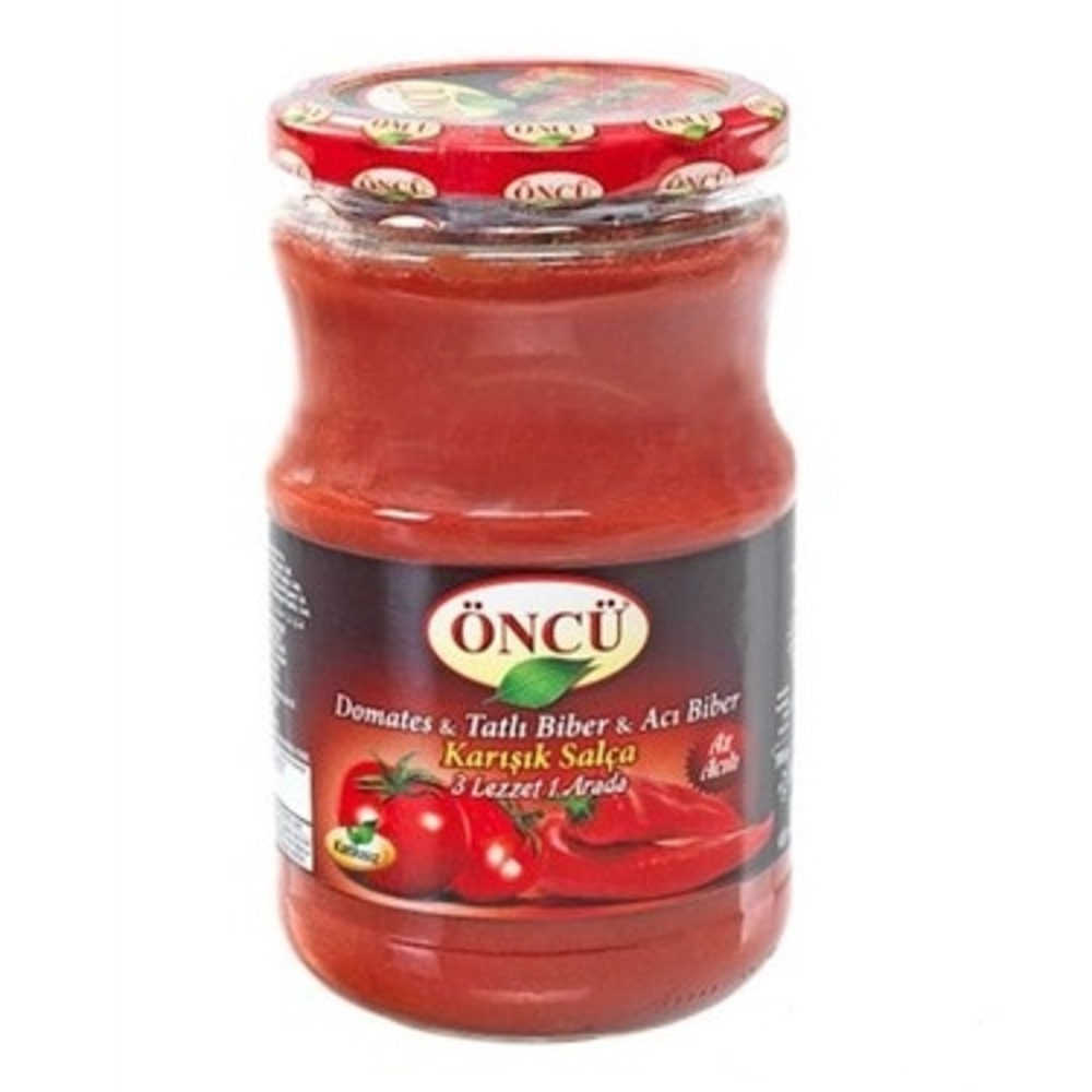 ÖNCÜ SALÇA ÜÇÜ BİR ARADA 700G CAM