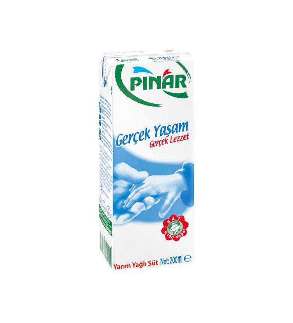 Pınar Süt Yarım Yağlı 200Ml
