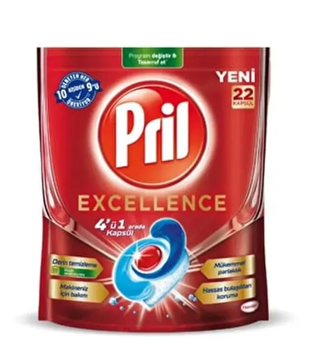 Pril Excellence 4 Ü 1 Arada 22 Kapsül 