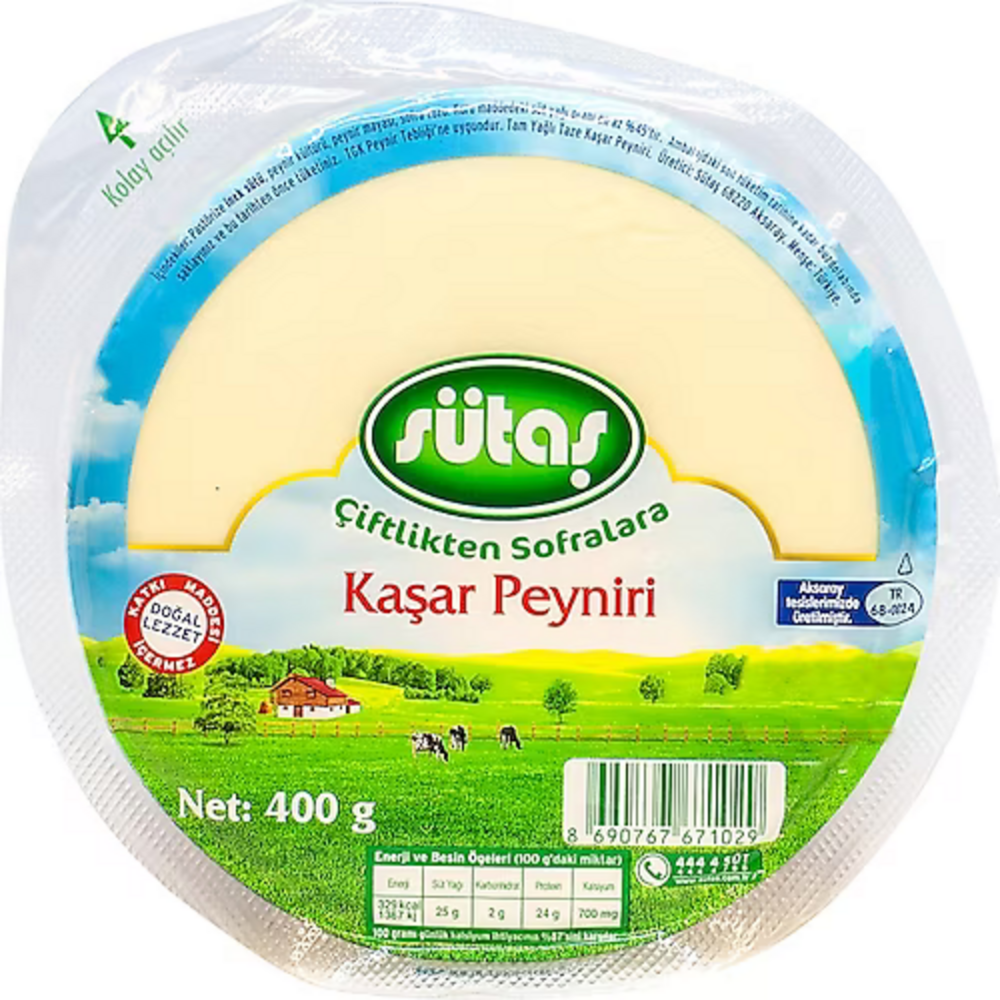 Sütaş Kaşar Peynir 400g
