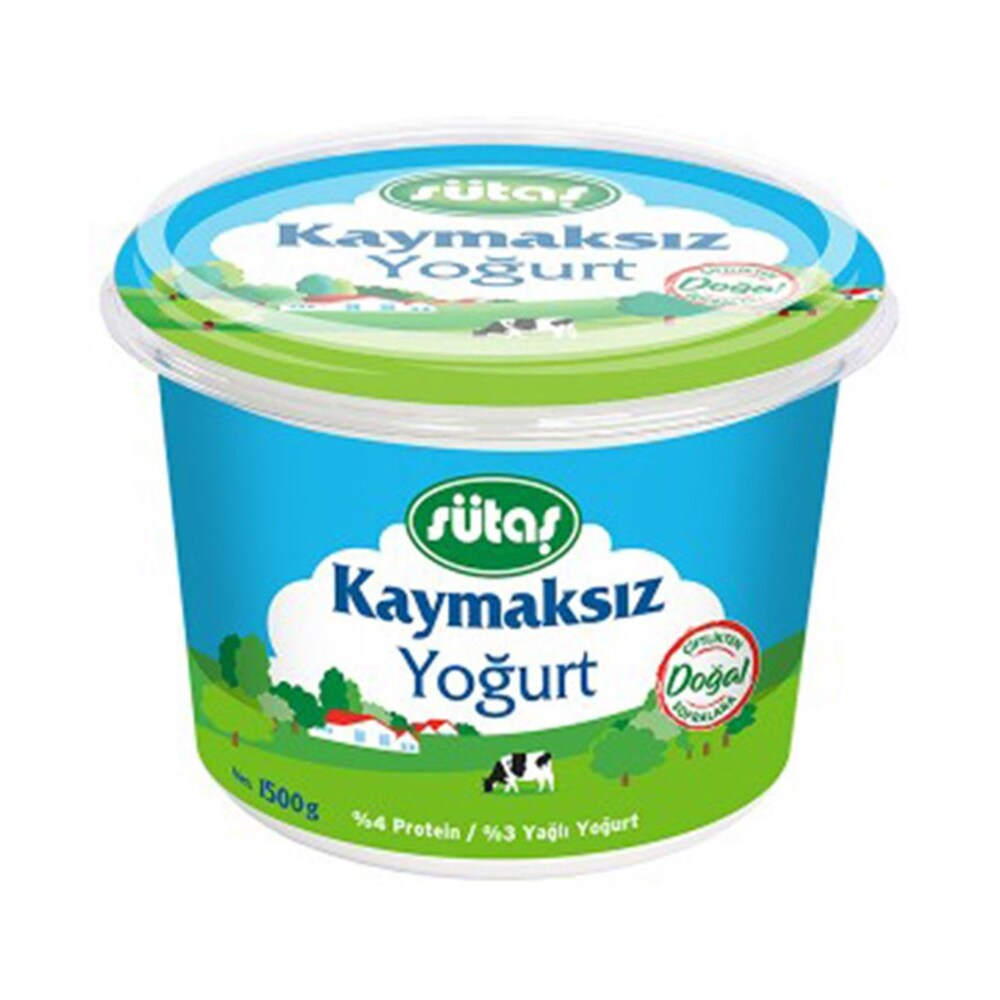 Sütaş Yoğurt Kaymaksız 1,5Kg