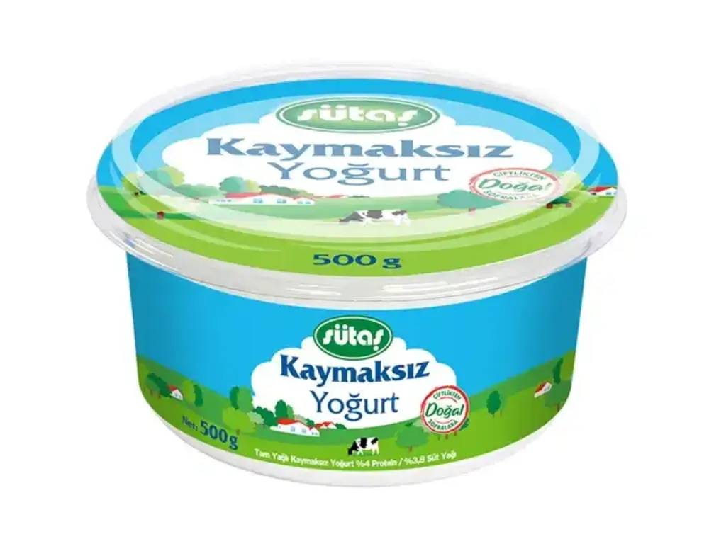 Sütaş Yoğurt Kaymaksız 500g