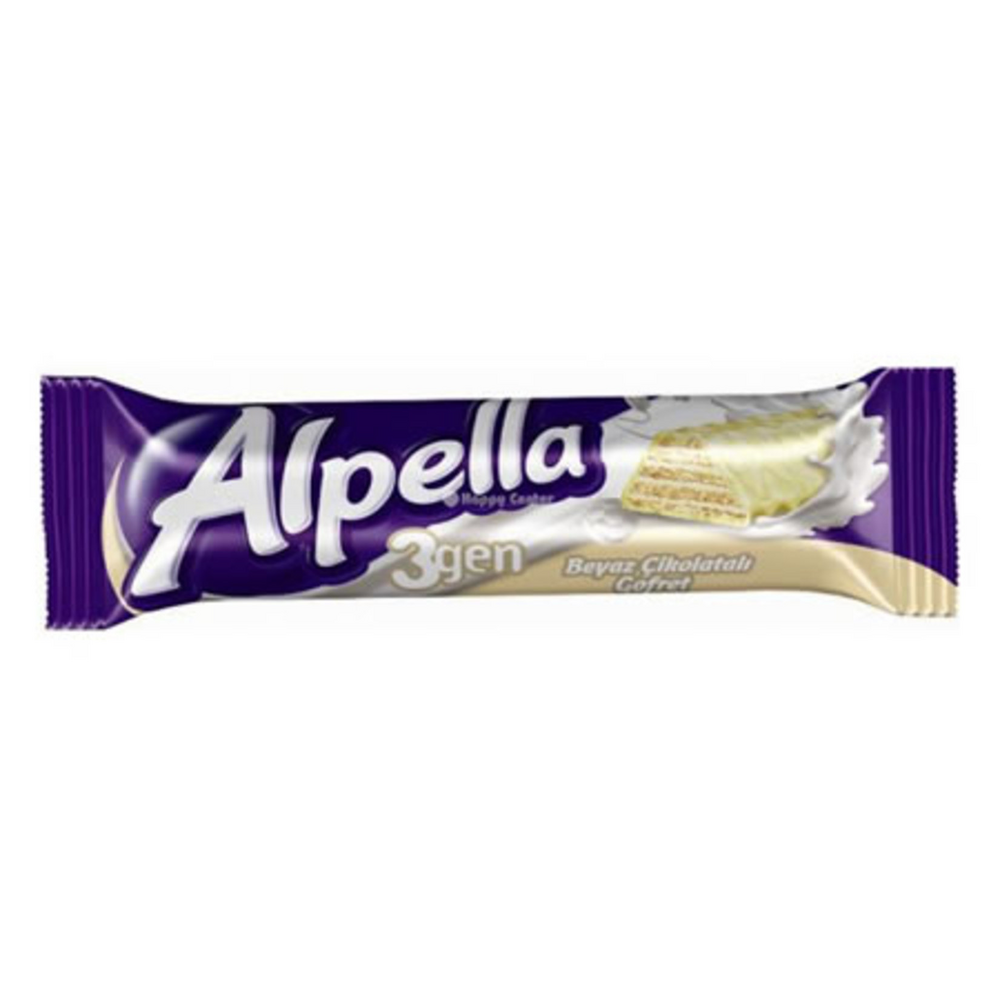 Ülker Alpella 3 Gen Beyaz Gofret 28g