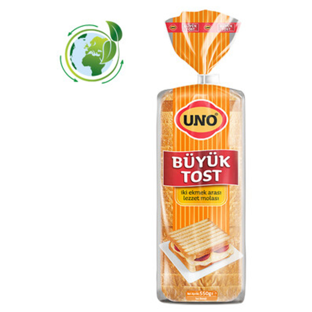 Uno Büyük Tost Ekmeği 550 G