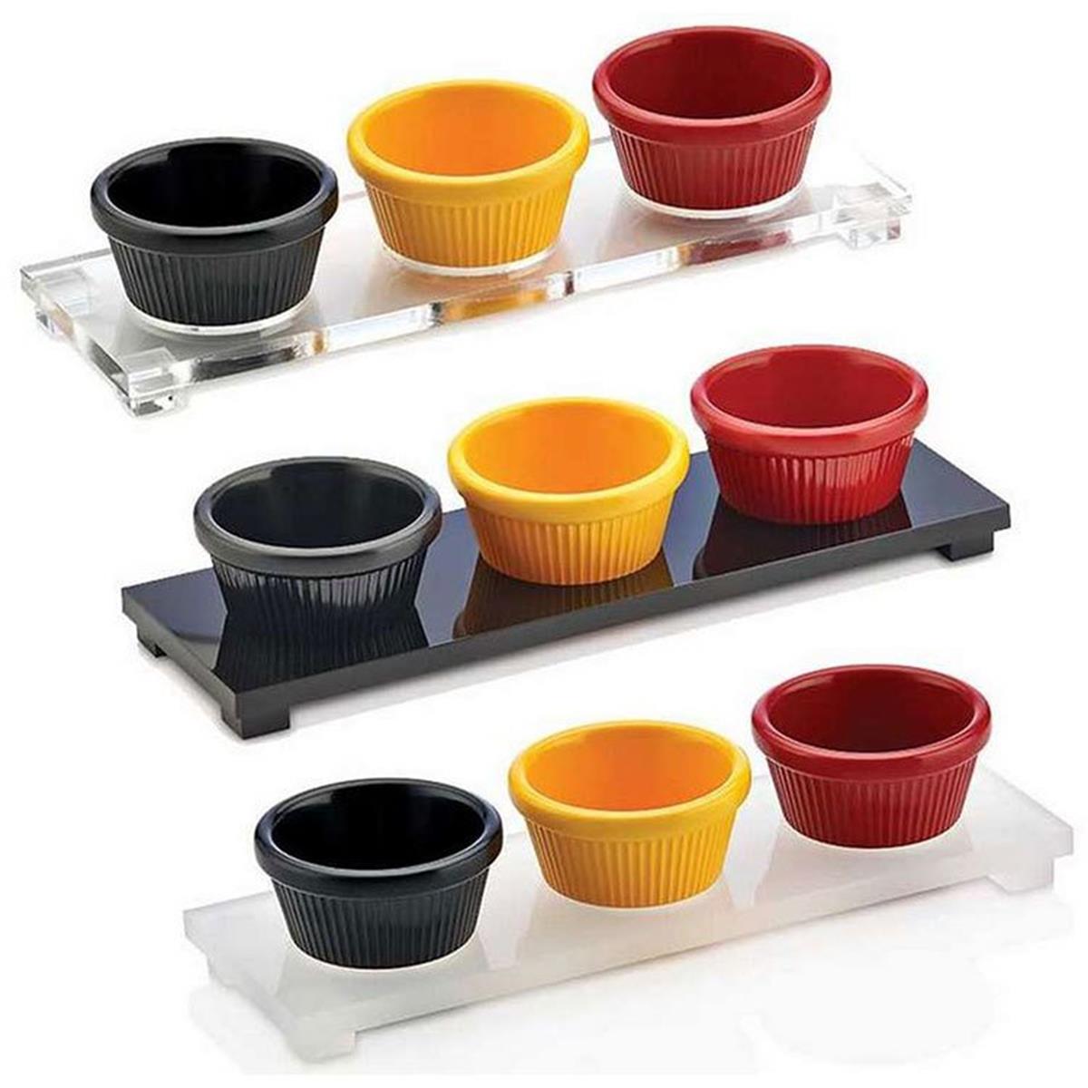 Biradlı Açık Büfe Standlı Sosluk Takımı 7 cmMelaminBiradlıAçık Büfe Standlı Sosluk Takımı