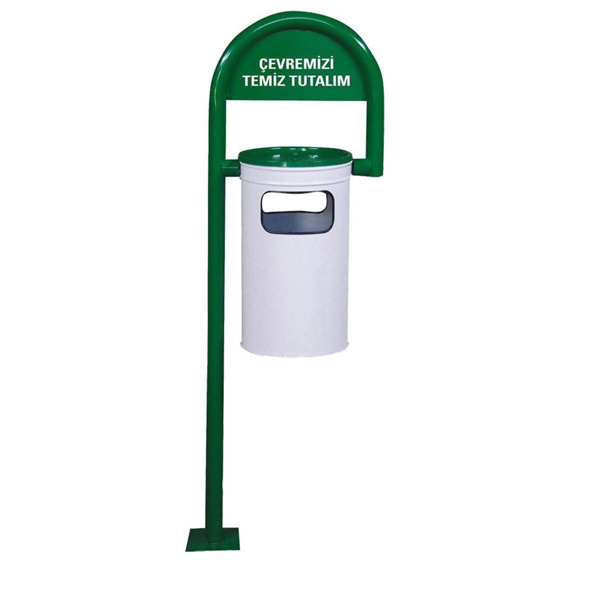 Toros Metal Baston Tipi Sabit Bahçe Çöp KovasıBahçe Çöp KovalarıToros MetalBaston Tipi Sabit Bahçe Çöp Kovası