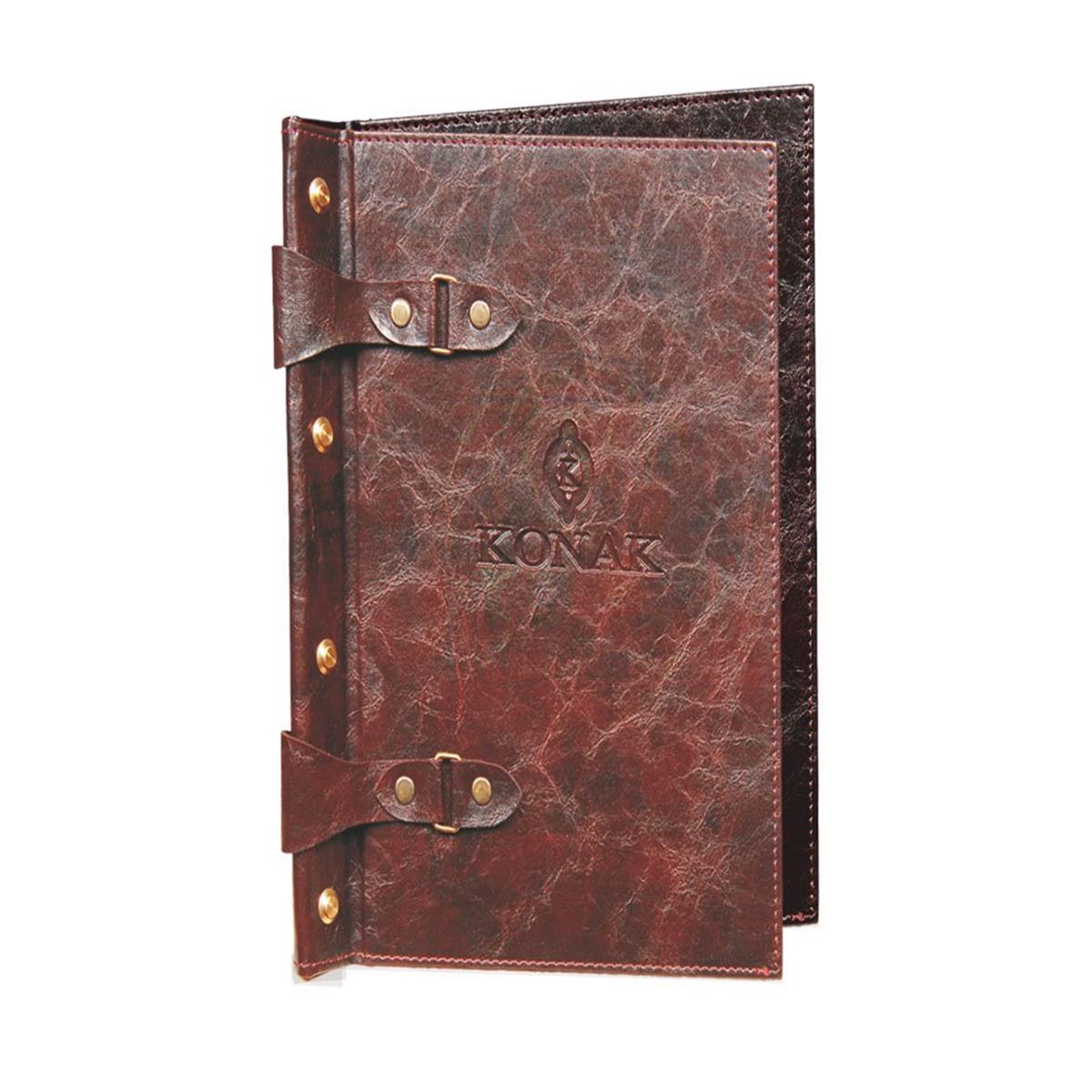 Stark Menü | Deri Menteşeli Vidalı Model MenüMenü ve SümenlerStark MenüDeri Menteşeli Vidalı Model Menü