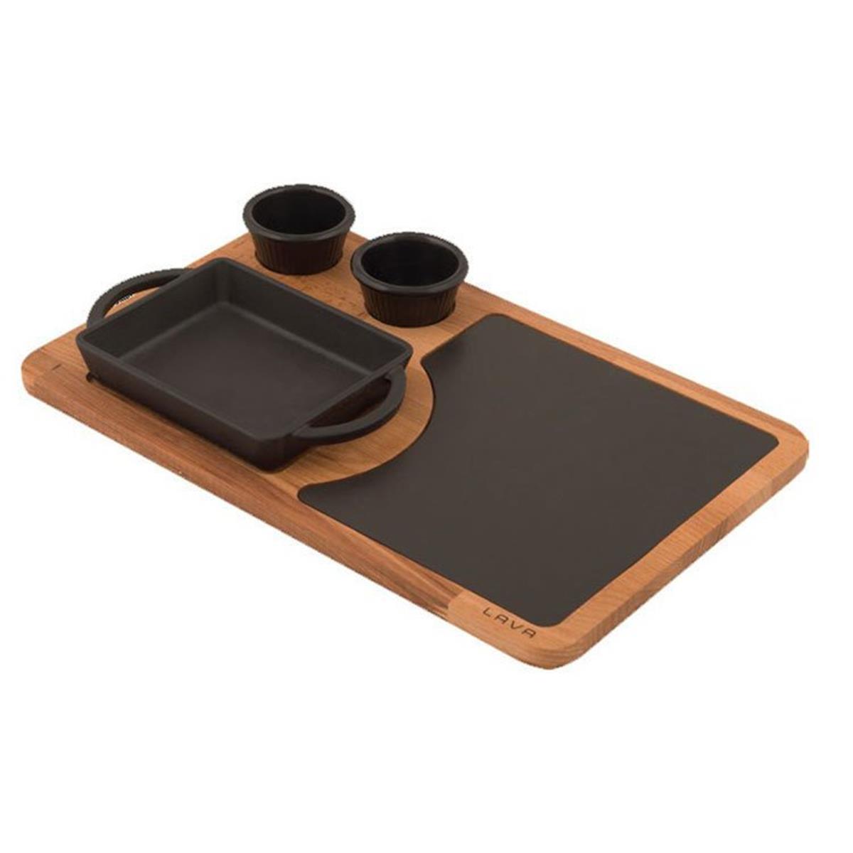 Lava Dikdörtgen Kulplu Tabak, Ahşap ve Porselen Servisi 12x15 cmKayın AğacıLavaDikdörtgen Kulplu Tabak, Ahşap ve Porselen Servisi