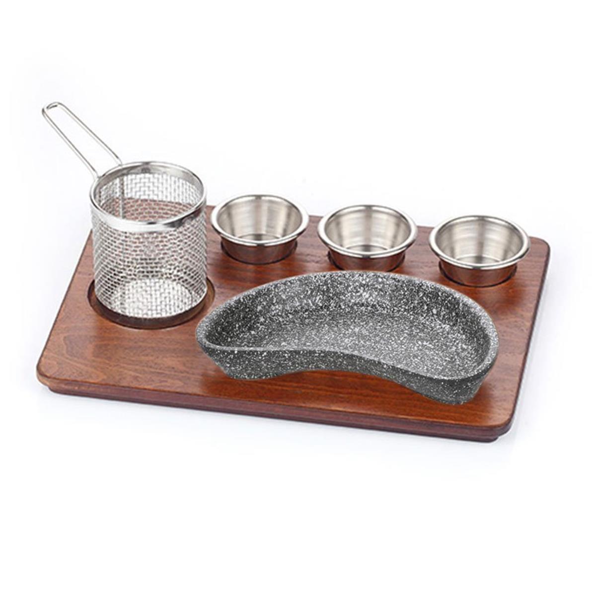 Altınbaşak Döküm Böbrek Fajita Sunum SetiFajita, Hotplate ve Döküm TabaklarAltınbaşakDöküm Böbrek Fajita Sunum Seti