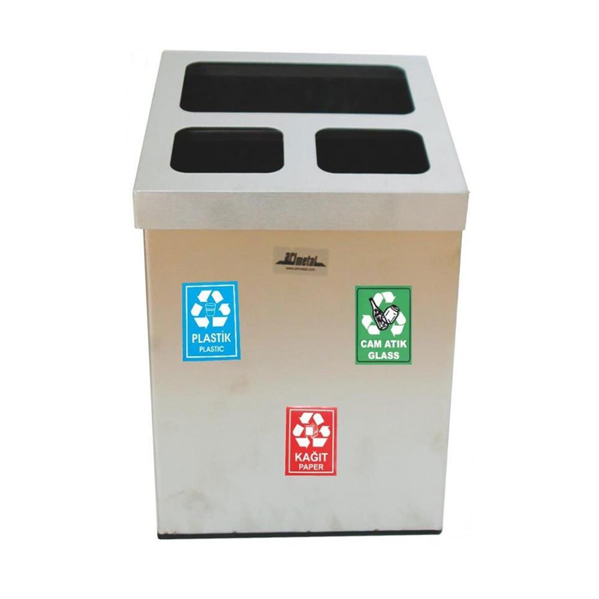 Arı Metal | Geri Dönüşüm Çöp Kovası 3 BölmeliGeri DönüşümArı MetalGeri Dönüşüm Çöp Kovası 3 Bölmeli