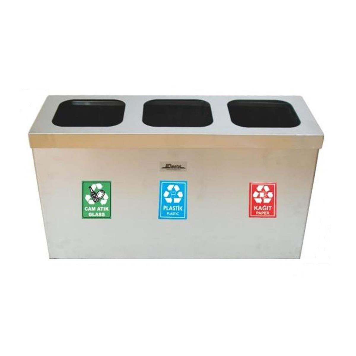 Arı Metal | Geri Dönüşüm Çöp Kovası 3 BölmeliGeri DönüşümArı MetalGeri Dönüşüm Çöp Kovası 3 Bölmeli