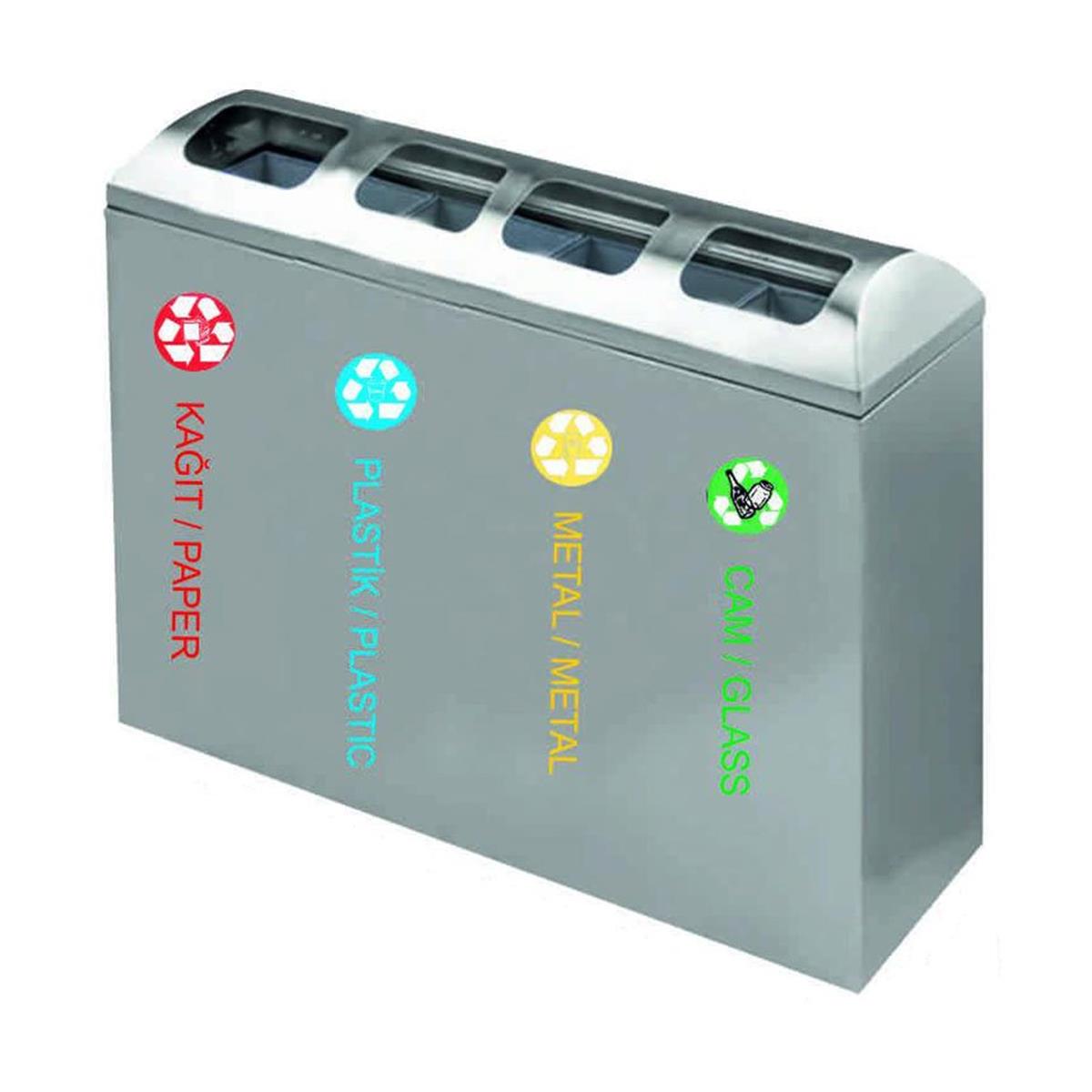 Arı Metal | Geri Dönüşüm Çöp Kovası 4 BölmeliGeri DönüşümArı MetalGeri Dönüşüm Çöp Kovası 4 Bölmeli