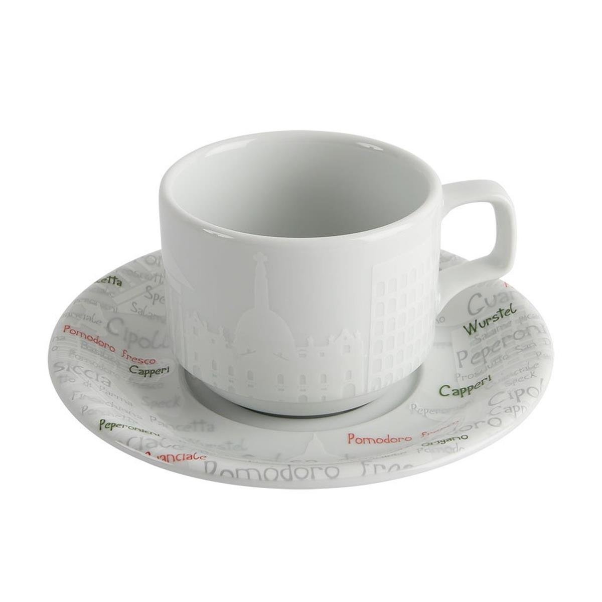 Porland Porselen | Italy | Porselen Kahve Fincan Takımı 85 cc A+PItalyPorlandItaly Porselen Kahve Fincan Takımı 85 cc A+P