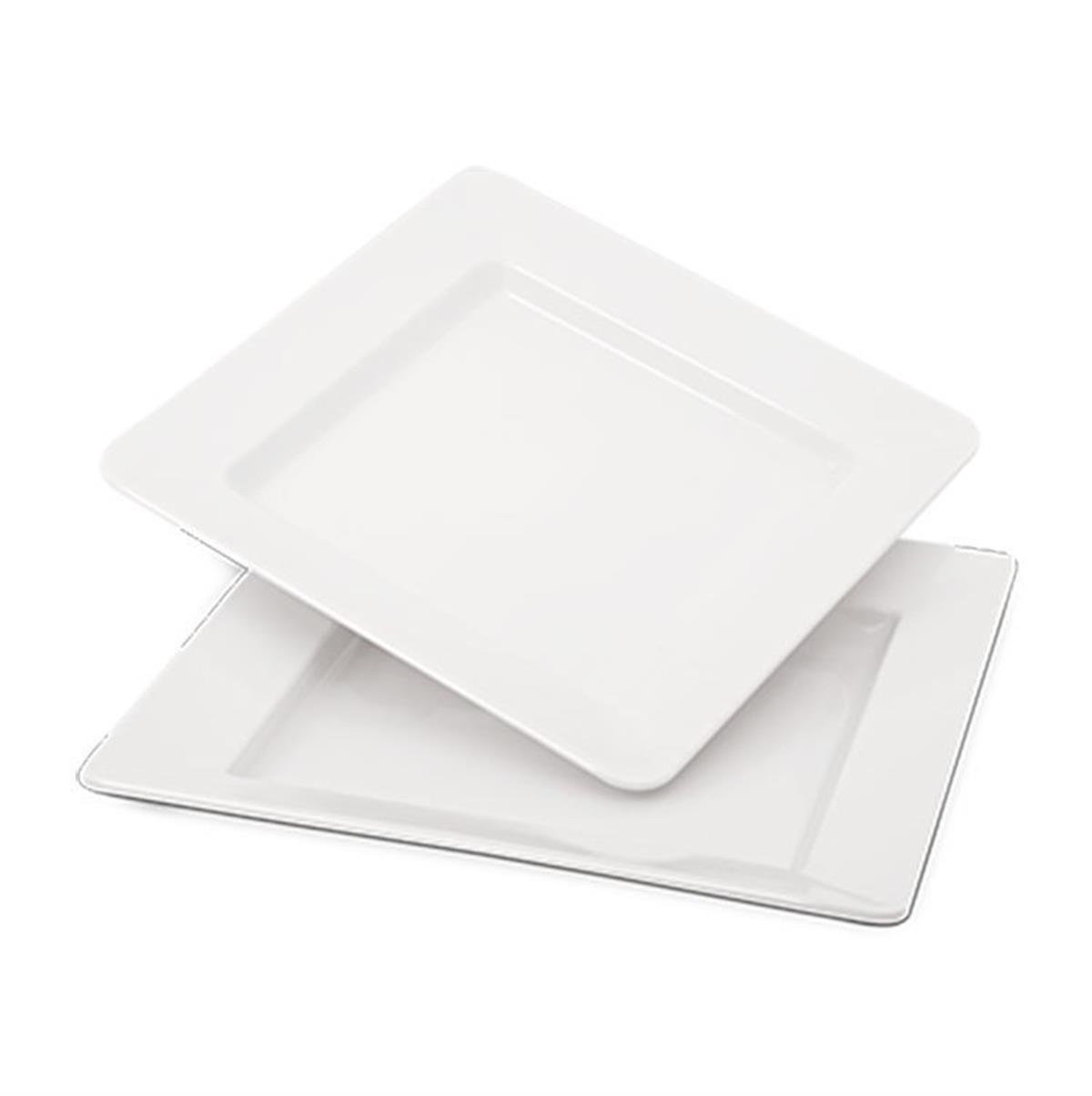 Kapp Melamin Kare Sığ TabakMelaminKappMelamin Kare Sığ Tabak