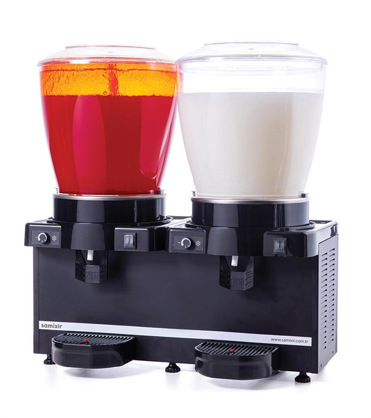 Samixir | Panoramik Twin Manuel Fıskiyeli+Karıştırıcı Soğuk İçecek Dispenseri 22+22 Litre Siyah SM44.ABDispenserlerSamixirPanoramik Twin Manuel Fıskiyeli+Karıştırıcı Soğuk İçecek Dispenseri 22+22 Litre Siyah SM44.AB