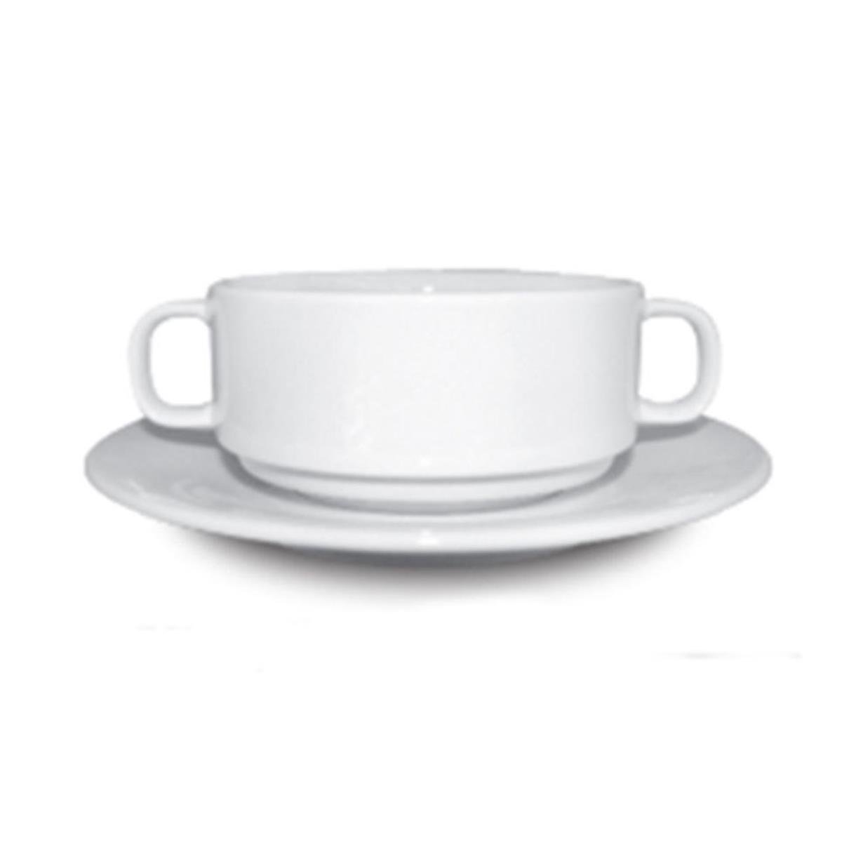 Güral Porselen | Madrid | Porselen Konsome Kase ve TabağıMadridGüral PorselenPorselen Konsome Kase ve Tabağı