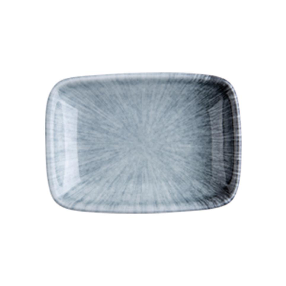 VortexID FinePorser Vortex Quadro Dikdörtgen Kayık Tabak 13 cm