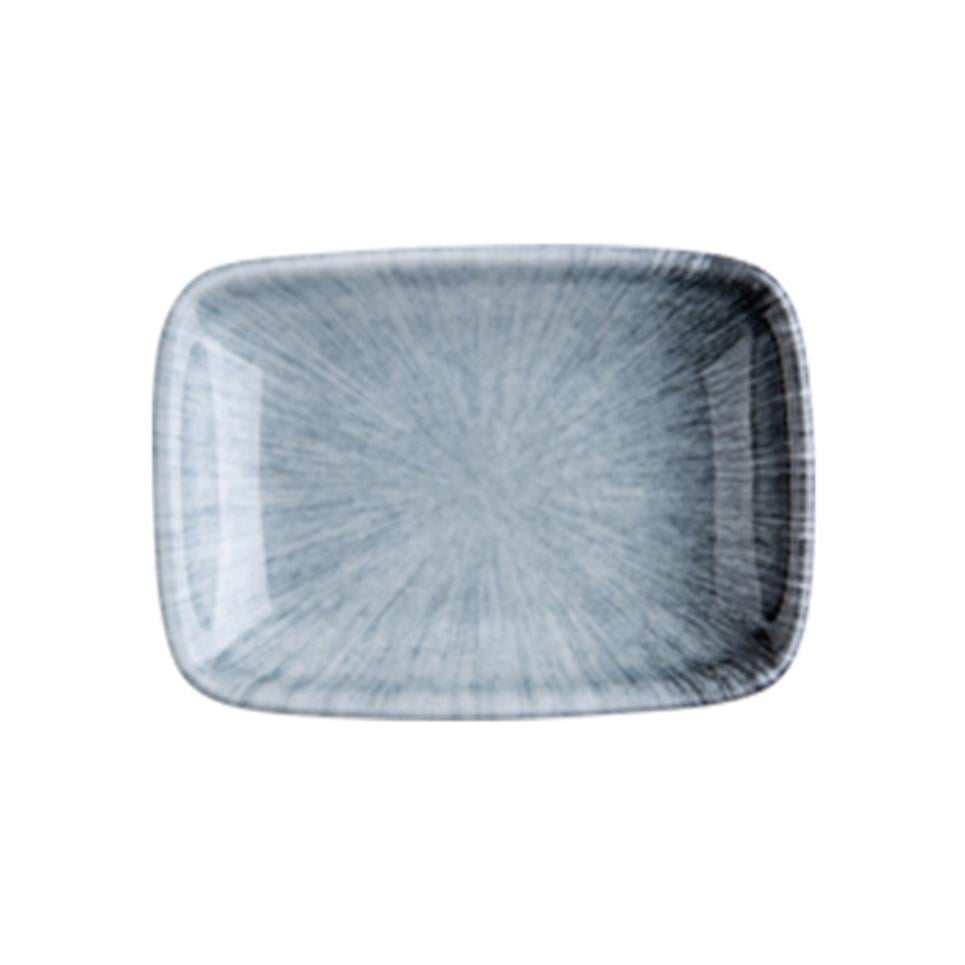 VortexID FinePorser Vortex Quadro Dikdörtgen Kayık Tabak 15 cm