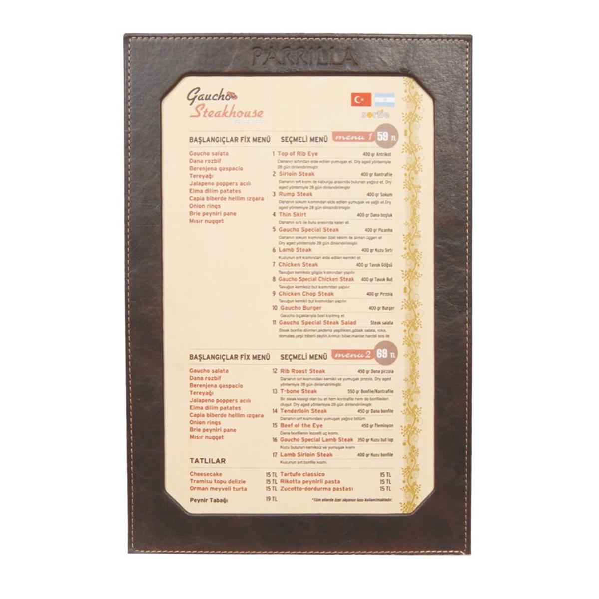 Stark Menü | Tek Kanat Pencereli MenüMenü ve SümenlerStark MenüTek Kanat Pencereli Menü