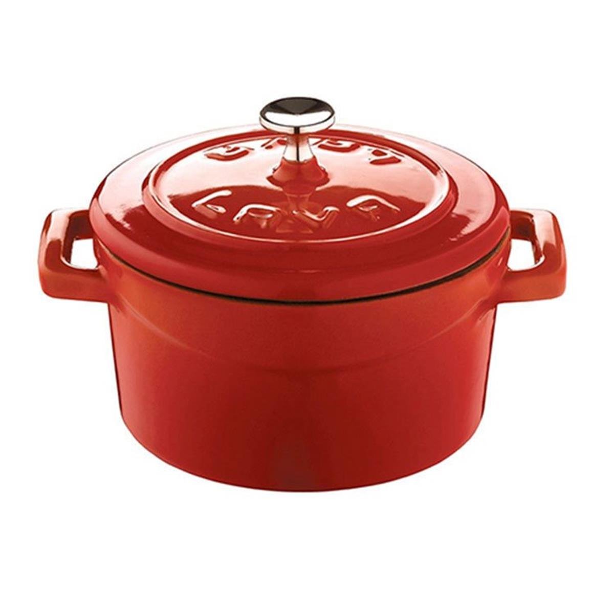 Lava - Folk Yuvarlak Mini Döküm Demir Tencere 10 cmDöküm TencerelerLavaYuvarlak Mini Döküm Demir Tencere