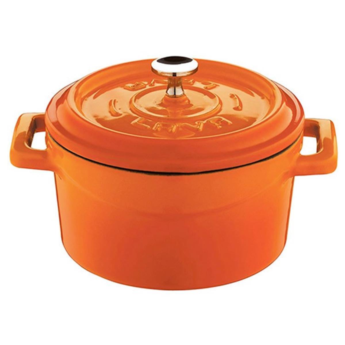 Lava - Trendy Yuvarlak Mini Döküm Demir Tencere 10 cmDöküm TencerelerLavaYuvarlak Mini Döküm Demir Tencere