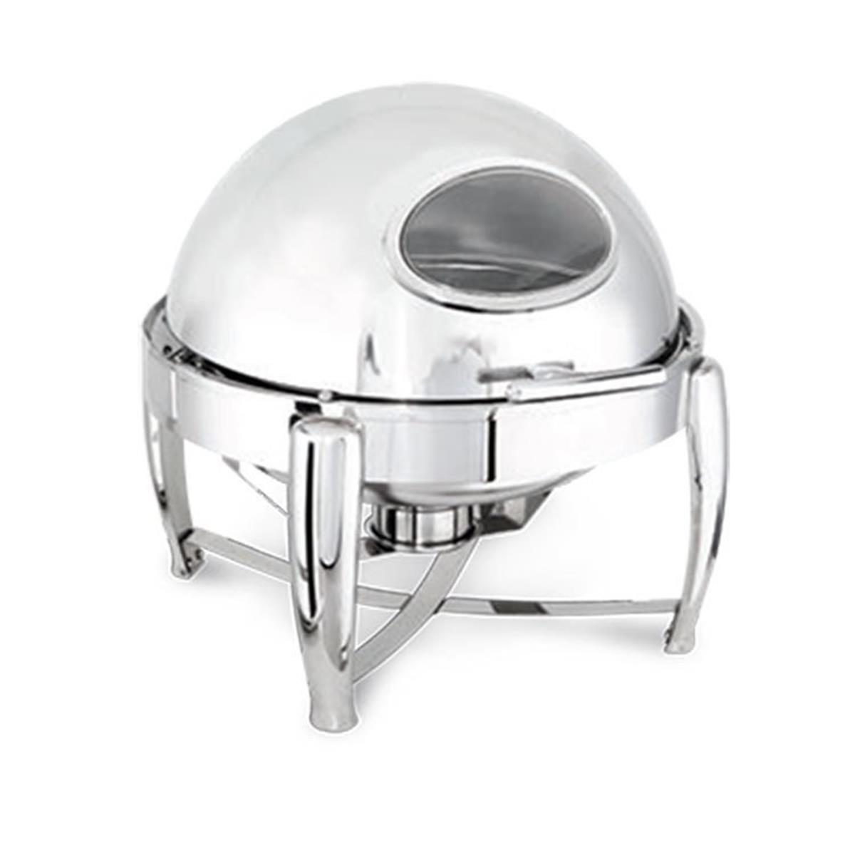 Kapp Yuvarlak Roll Top Cam KapaklıChafing DishKappYuvarlak Roll Top Cam Kapaklı