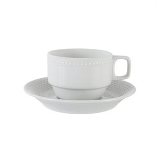Porland | Collet | Porselen Tabaklı Kahve Fincanı 150  cc A+PColletPorlandCollet Porselen Tabaklı Kahve Fincanı 150  cc A+P
