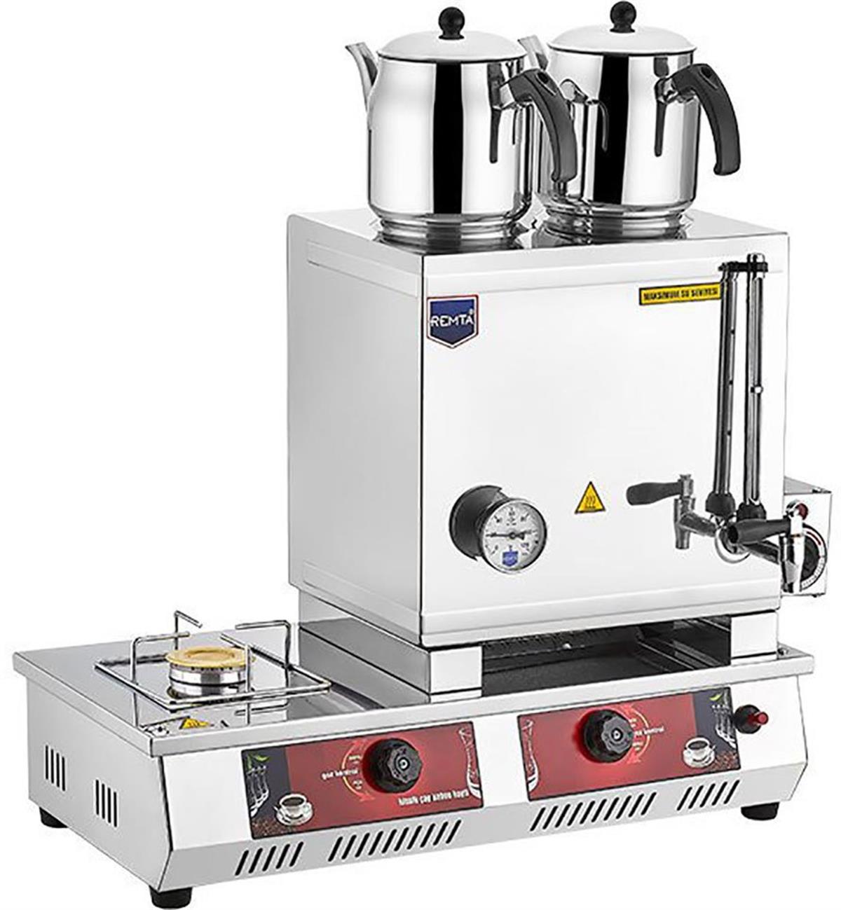 Remta | 40 Model 2 Demlikli Gazlı (CE) + Elektrikli Çay Ocağı 28 lt N12(E)Çay Kazanları ve Kahve MakinalarıRemta40 Model 2 Demlikli Gazlı (CE) + Elektrikli Çay Ocağı 28 lt N12(E)