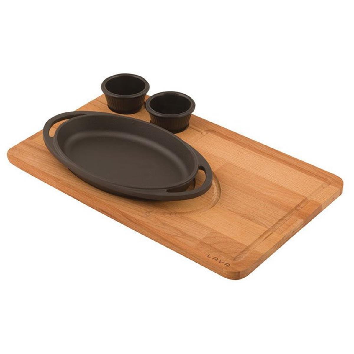 Lava Ahşap Altlıklı Oval Kulplu Tava 21x14 cmKayın AğacıLavaAhşap Altlıklı Oval Kulplu Tava