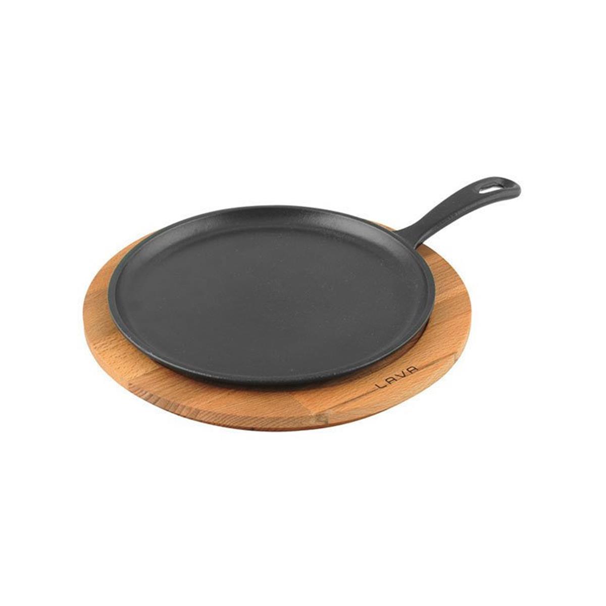 Lava Ahşap Altlıklı Yuvarlak Pizza / Krep / Pankek, Metal Saplı Tava 20 cmDöküm TavalarLavaAhşap Altlıklı Yuvarlak Pizza / Krep / Pankek, Metal Saplı Tava