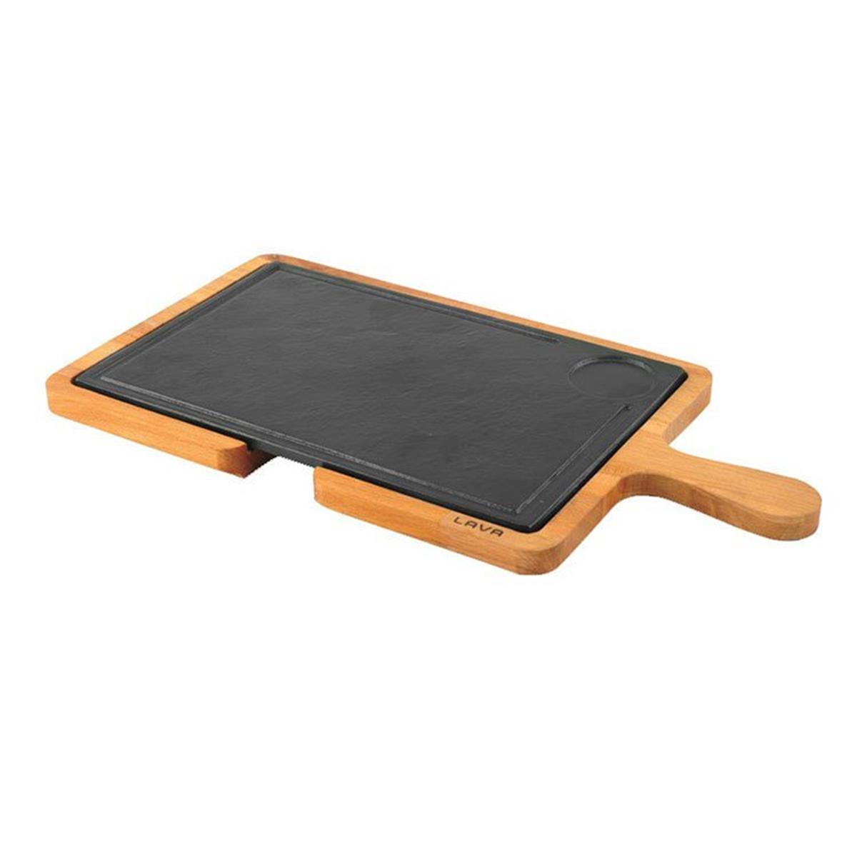 Lava Ahşap Saplı Servis Tahtası, Hot Plate Döküm Demir Plakalı 22x33 cmKayın AğacıLavaAhşap Saplı Servis Tahtası, Hot Plate Döküm Demir Plakalı