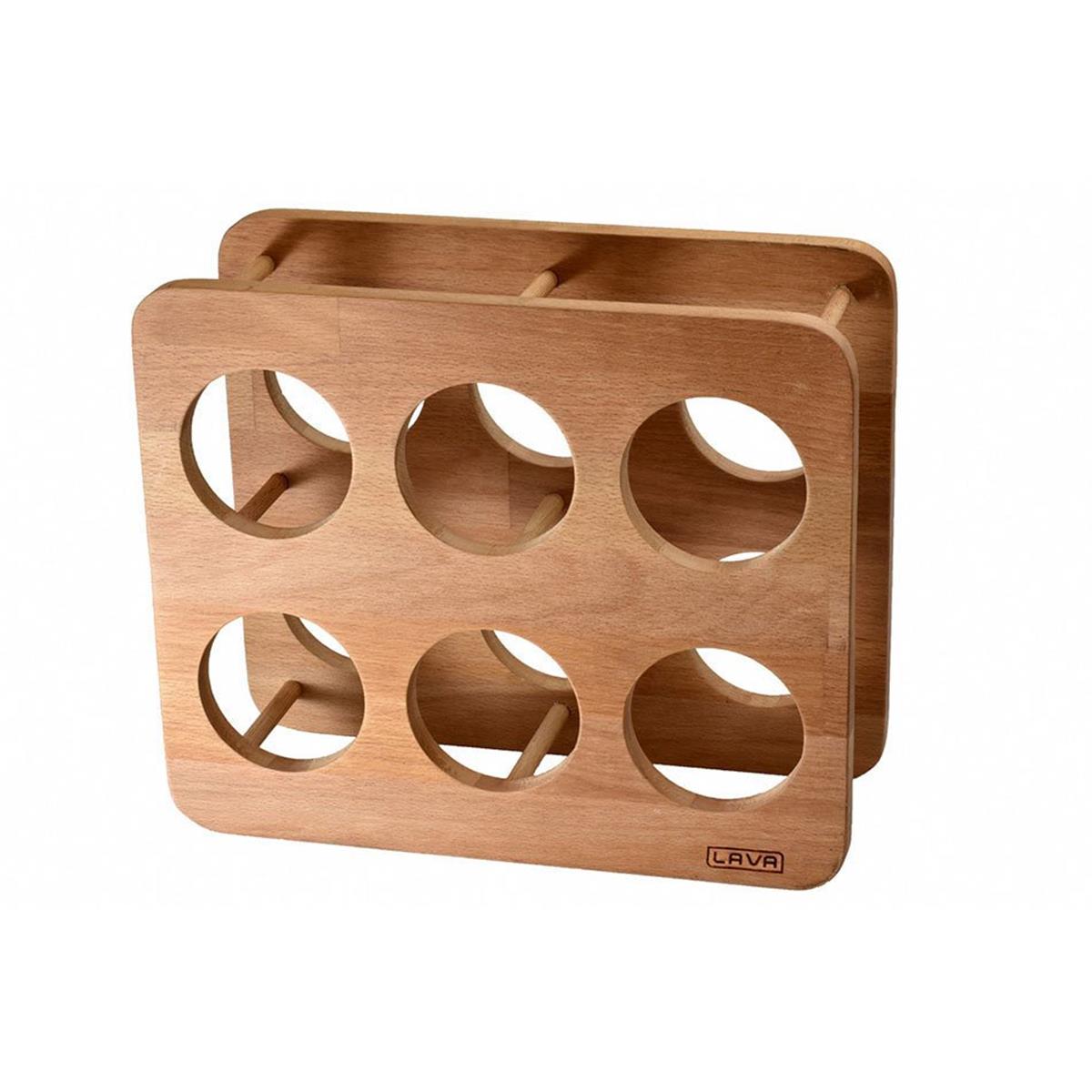 Lava Ahşap Şaraplık, İroko Ağacı 33x40 cmŞişe - Şarap Stantları ve ShakerlarLavaAhşap Şaraplık