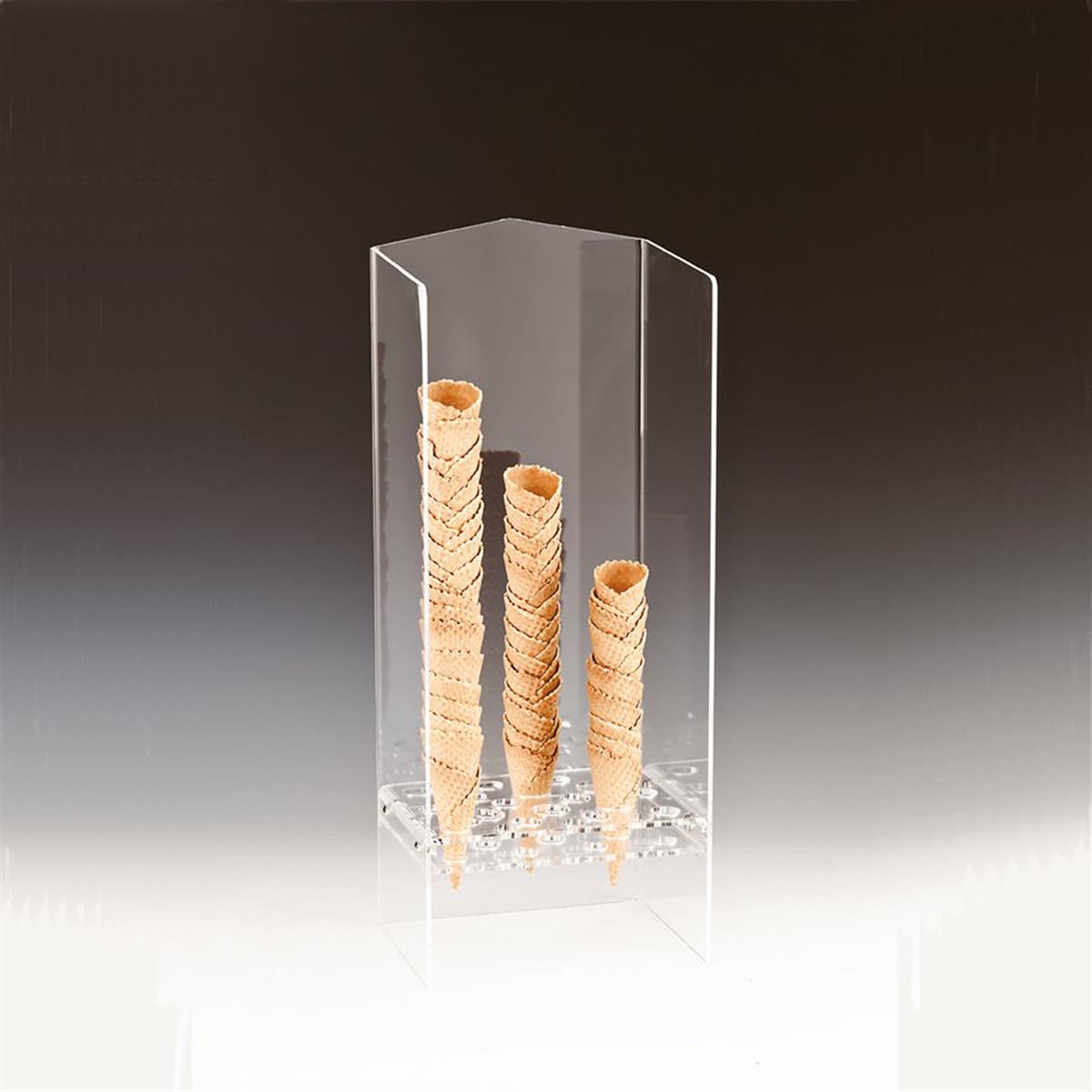 Zicco Akrilik Dondurma Külahlık 20x24 cmKülahlıklar ve Dondurma Servis StantlarıZiccoAkrilik Dondurma Külahlık