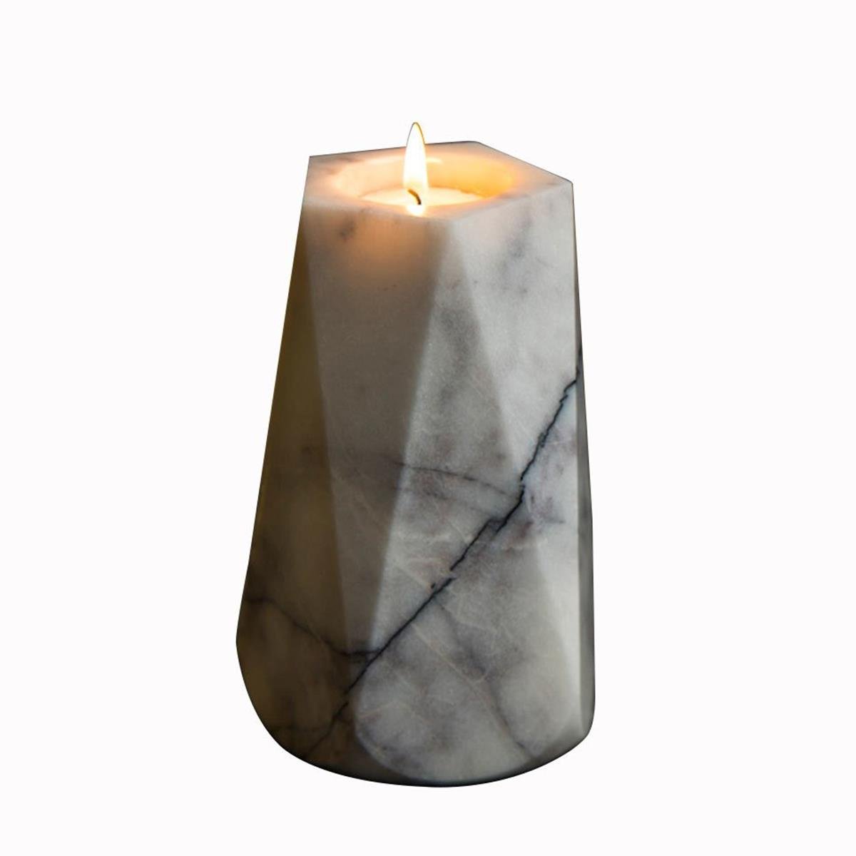 Mat | Lilla Mermer Serisi | Beşgen Mumluk - Büyük BoyMermerMat For HomeBeşgen Mumluk - Büyük Boy