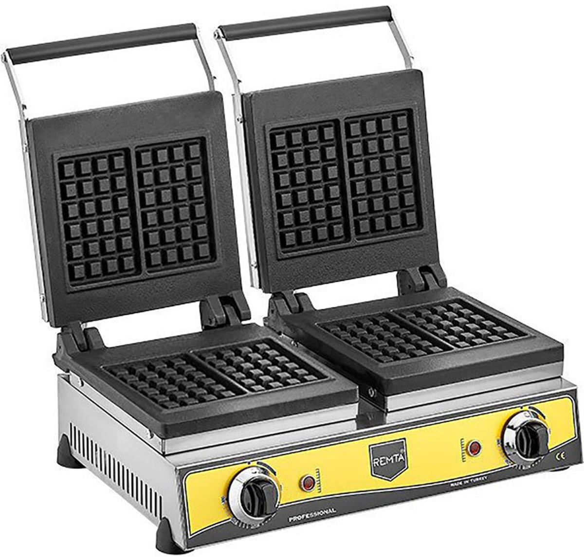 Remta | Çiftli Kare Model Waffle Makinesi Elektrikli W14Yardımcı EkipmanlarRemtaÇiftli Kare Model Waffle Makinesi Elektrikli W14
