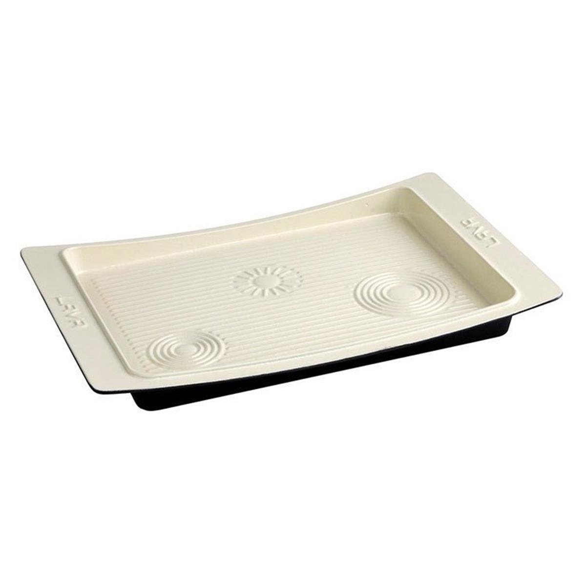 Lava Döküm Demir Servis Tabağı 36x24 cm KremFajita, Hotplate ve Döküm TabaklarLavaDöküm Demir Servis Tabağı