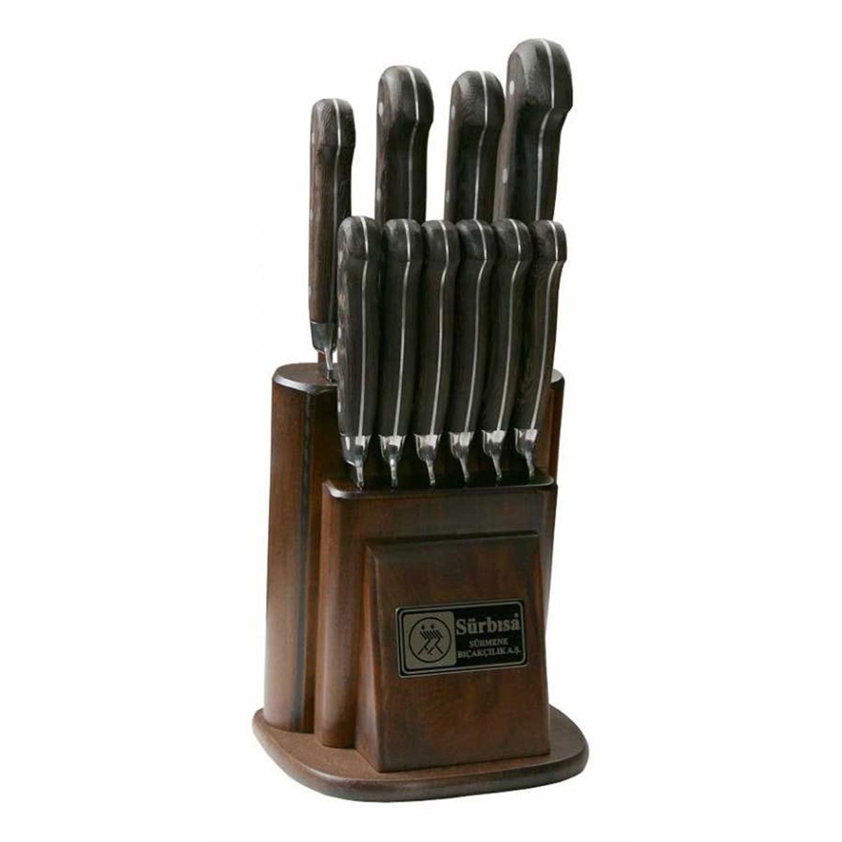 Sürbisa Eskitme Ahşaplı Bıçak SetiBıçak TakımlarıSürbisaEskitme Ahşaplı Bıçak Seti