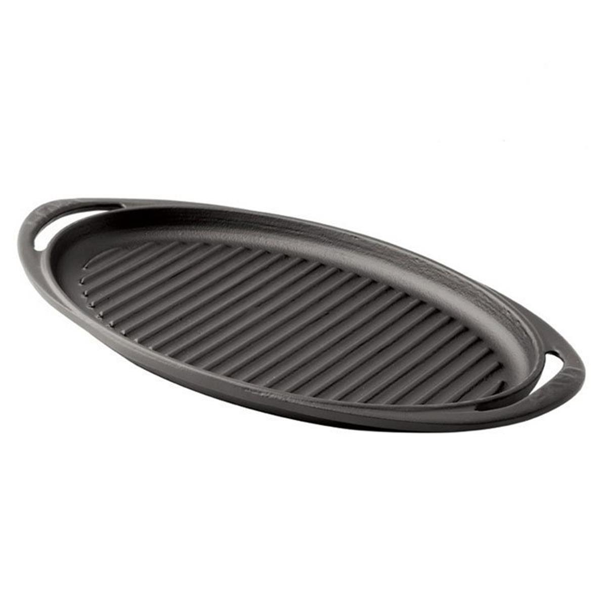 Lava Metal Kulplu Oval Izgara Tava 23x40 cmIzgara TavalarıLavaMetal Kulplu Oval Izgara Tava