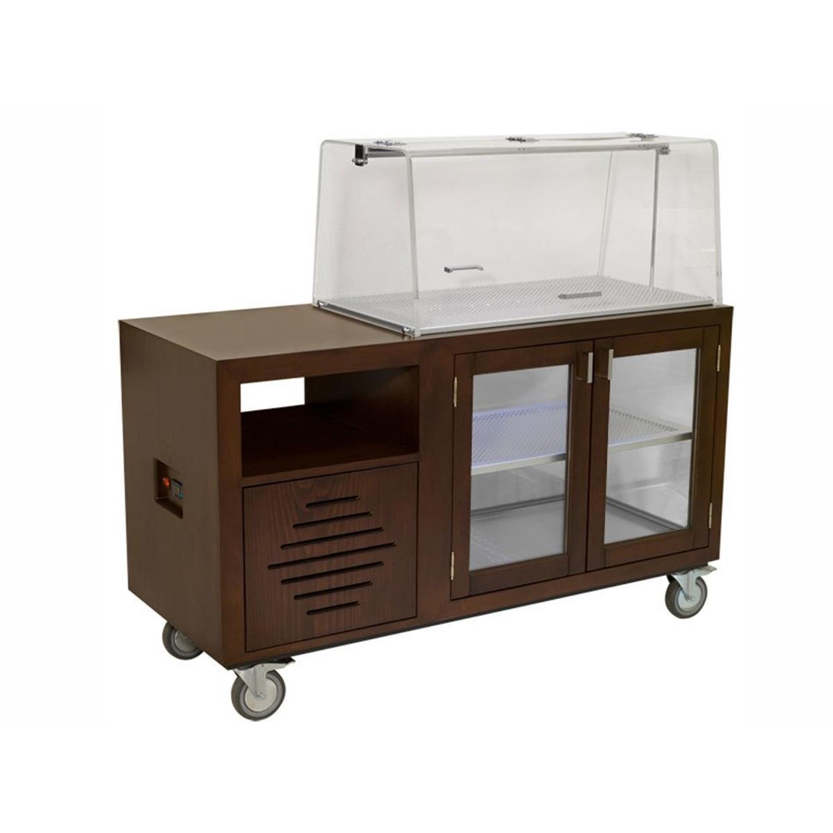 Ormel Motor Soğutmalı Pasta Teşhir ArabasıCamekanlı Servis ÜniteleriOrmelMotor Soğutmalı Pasta Teşhir Arabası