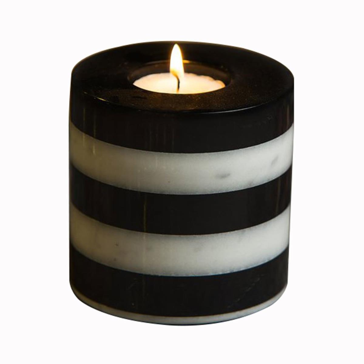 Mat | Zebrino Mermer Serisi | Silindir Mumluk - Büyük BoyMermerMat For HomeSilindir Mumluk - Büyük Boy