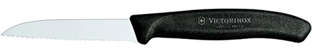 Victorinox | Siyah Saplı Sivri Testere Ağızlı Soyma Bıçağı 8 cmVictorinoxVictorinoxSiyah Saplı Sivri Testere Ağızlı Soyma Bıçağı 8 cm