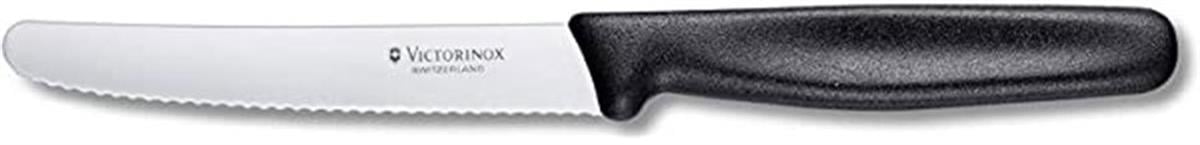 Victorinox | Siyah Saplı Tırtıklı Domates Soyma Bıçağı 11 cmVictorinoxVictorinoxSiyah Saplı Tırtıklı Domates Soyma Bıçağı 11 cm