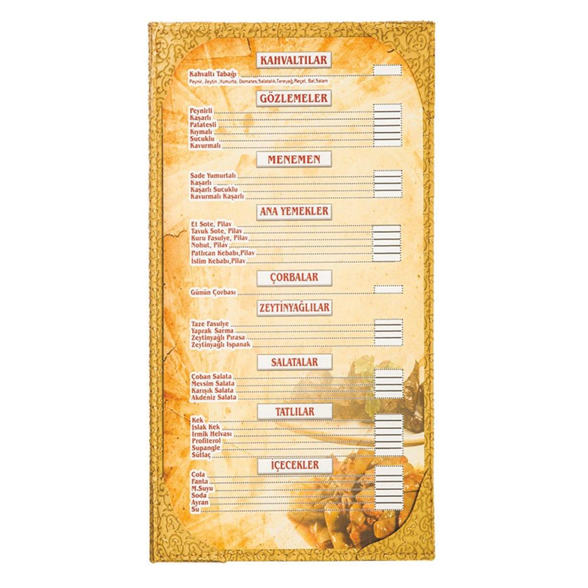 Stark Menü | Tek Kanat Menü KulakçıklıMenü ve SümenlerStark MenüTek Kanat Menü Kulakçıklı