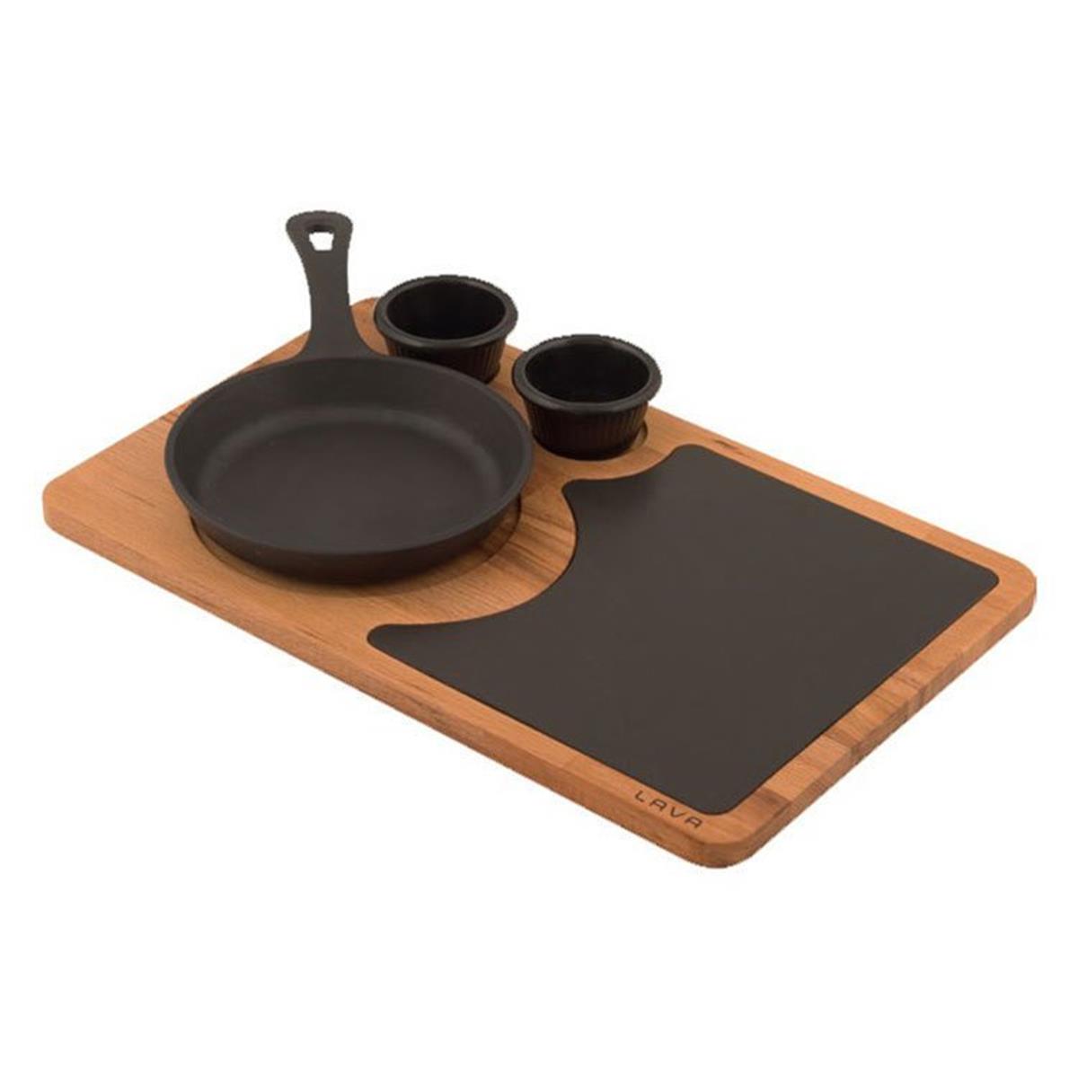 Lava Yuvarlak Saplı Tava, Ahşap ve Porselen Servis Plakası 16 cmKayın AğacıLavaYuvarlak Saplı Tava, Ahşap ve Porselen Servis Plakası