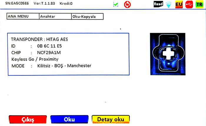 ORJ. CITROEN DS7 3BT HITAG AES NCF29A1M KEYLESSGO 434MHZ SMART KUMANDA